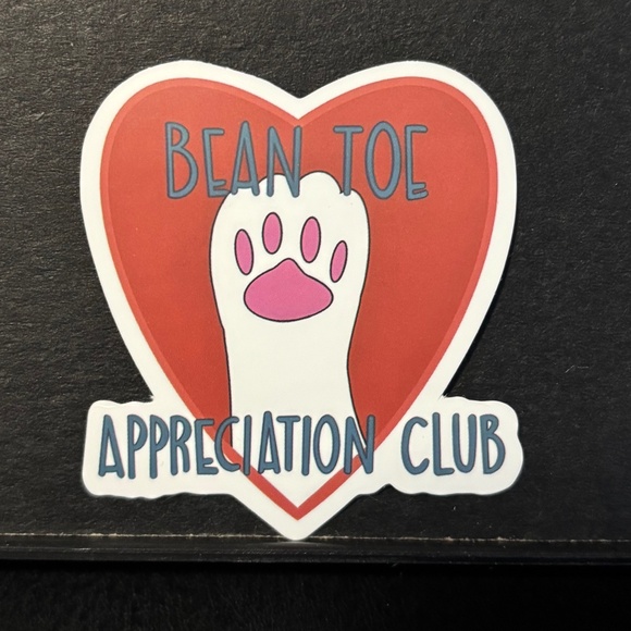TOE BEAN APPECIATION CLUB ( CATS) STICKER - Picture 1 of 1